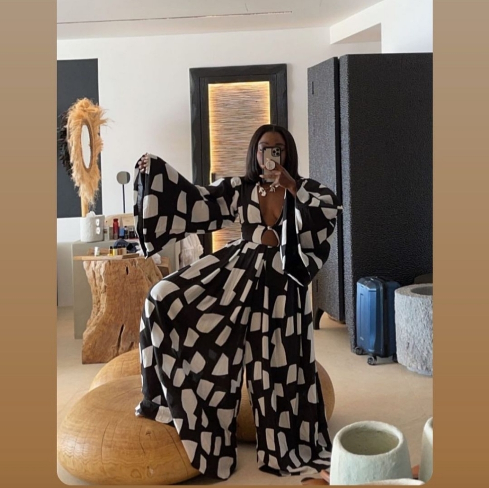 Black and white  jumpsuit